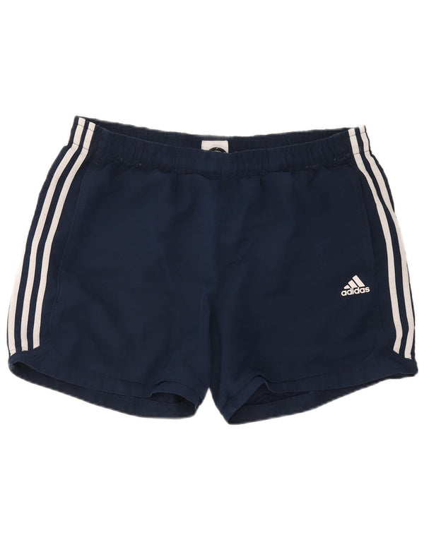 Pantaloncini sportivi Adidas Climalite da uomo di grandi dimensioni in poliestere blu navy