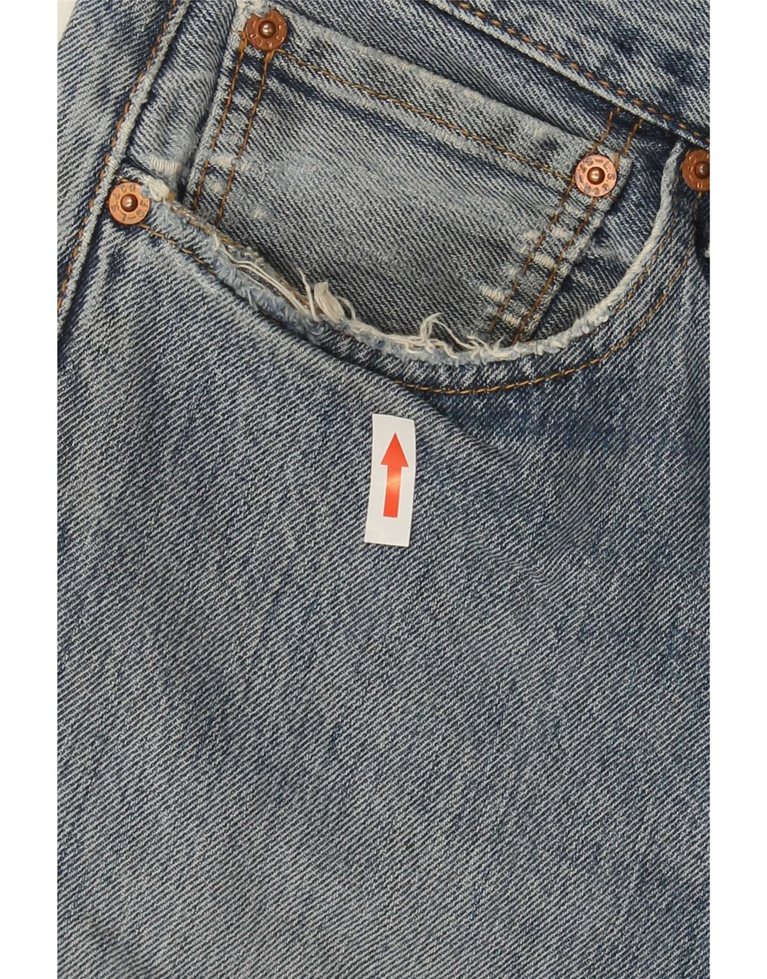 Levi's Uomo 501 Jeans dritti invecchiati W34 L32 Cotone blu