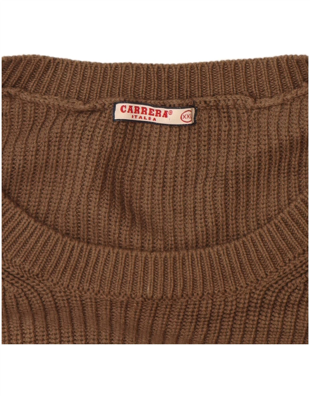 Maglione maglione girocollo da uomo Carrera 2XL cotone marrone