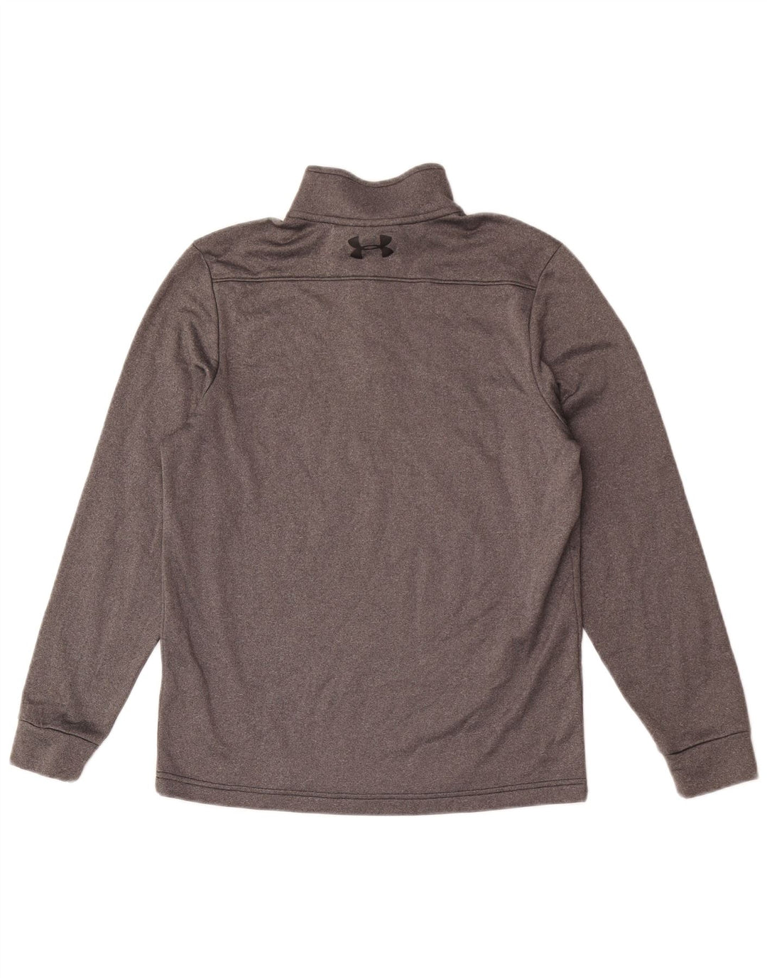 Under Armour Uomo Cold Gear Zip Collo Pullover Tuta Top Piccolo Grigio