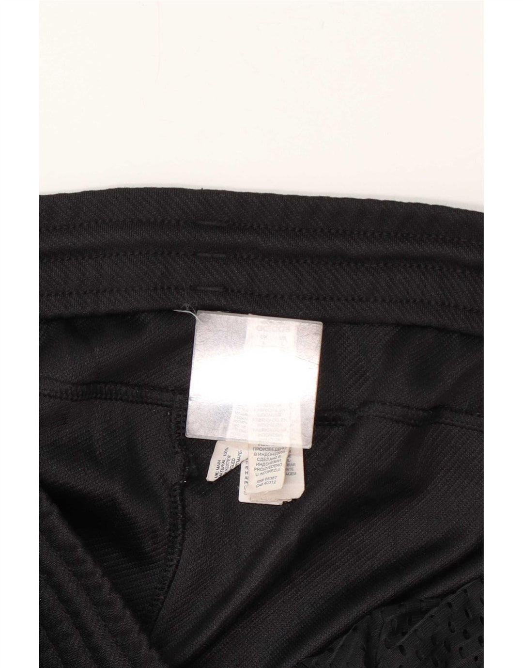 Pantaloni da tuta da uomo Adidas Large neri in poliestere