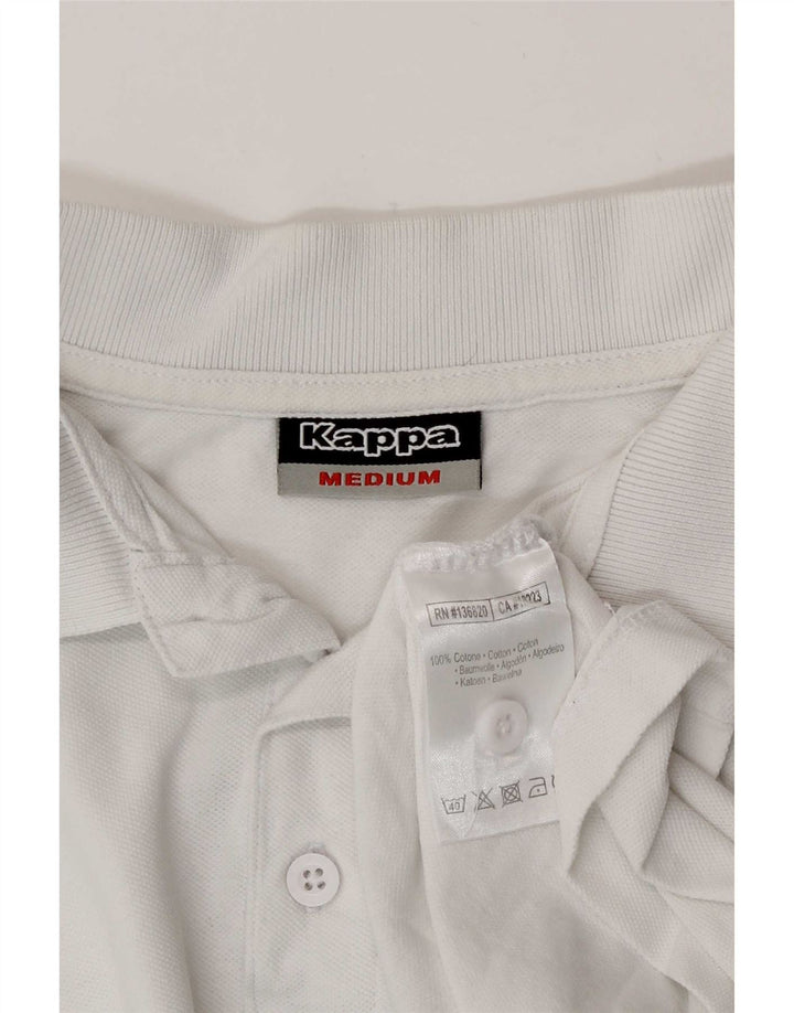Polo Kappa Uomo Cotone Medio Bianco