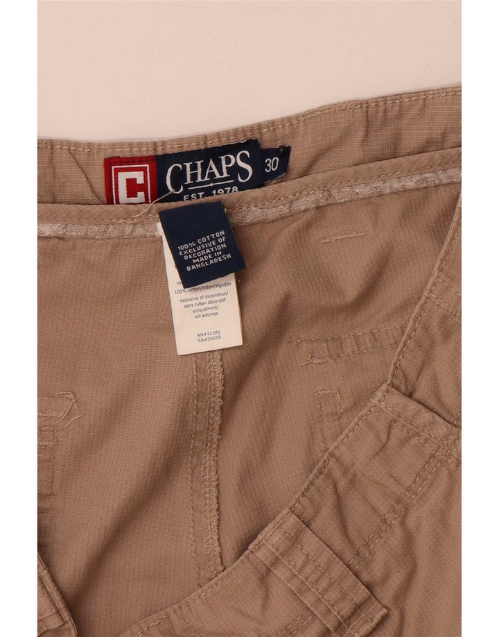 Pantaloncini cargo da uomo Chaps W30 cotone beige medio