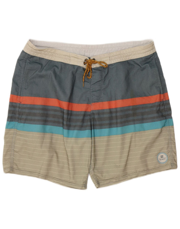 Pantaloncini da bagno da uomo Billabong XL a righe multicolori