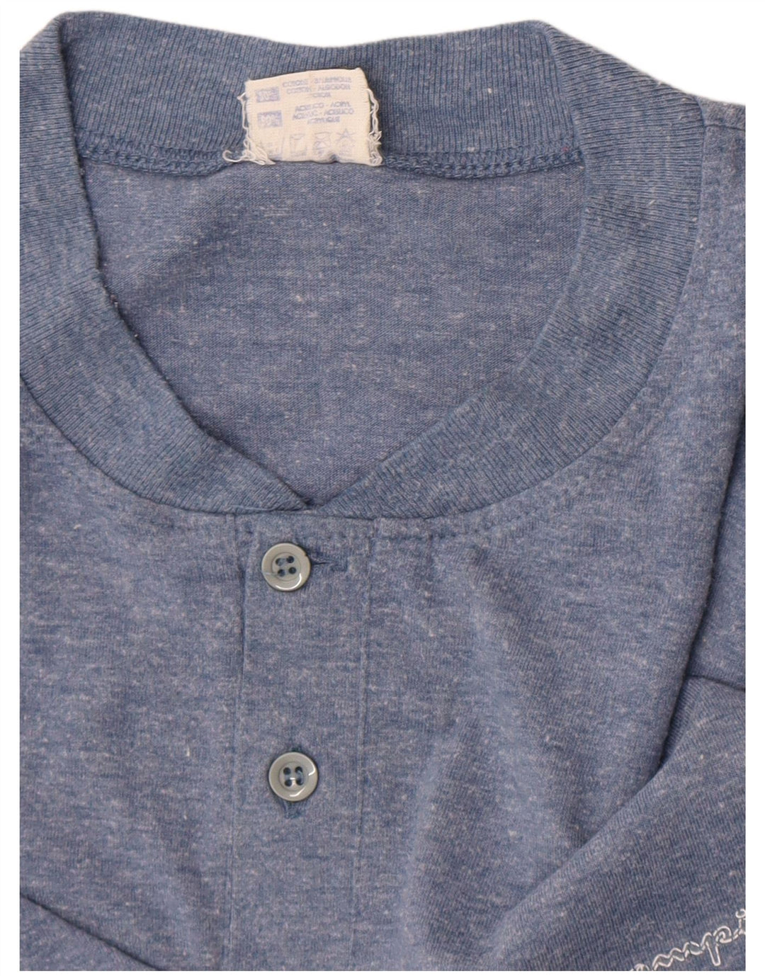T-shirt da uomo Champion Top XL in cotone chiazzato blu