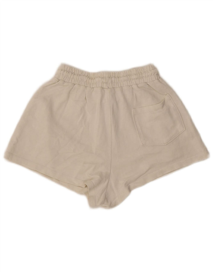 Pantaloncini sportivi Zara da donna piccoli in cotone bianco