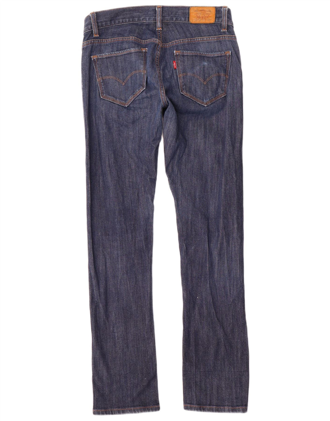 Jeans dritti inclinati da donna Levi's US 4 Small W27 L30 cotone blu