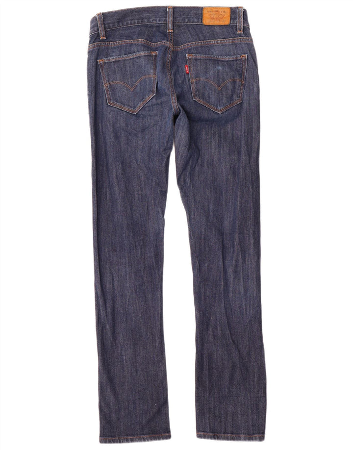 Jeans dritti inclinati da donna Levi's US 4 Small W27 L30 cotone blu
