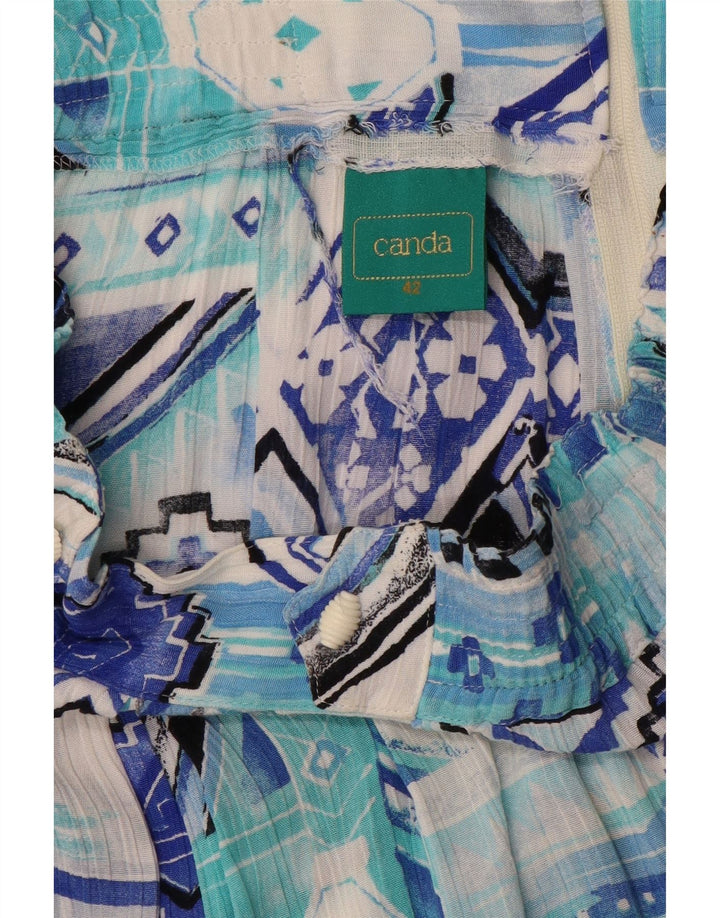 Canda Bermuda da donna EU 42 Large W32 Viscosa geometrica blu