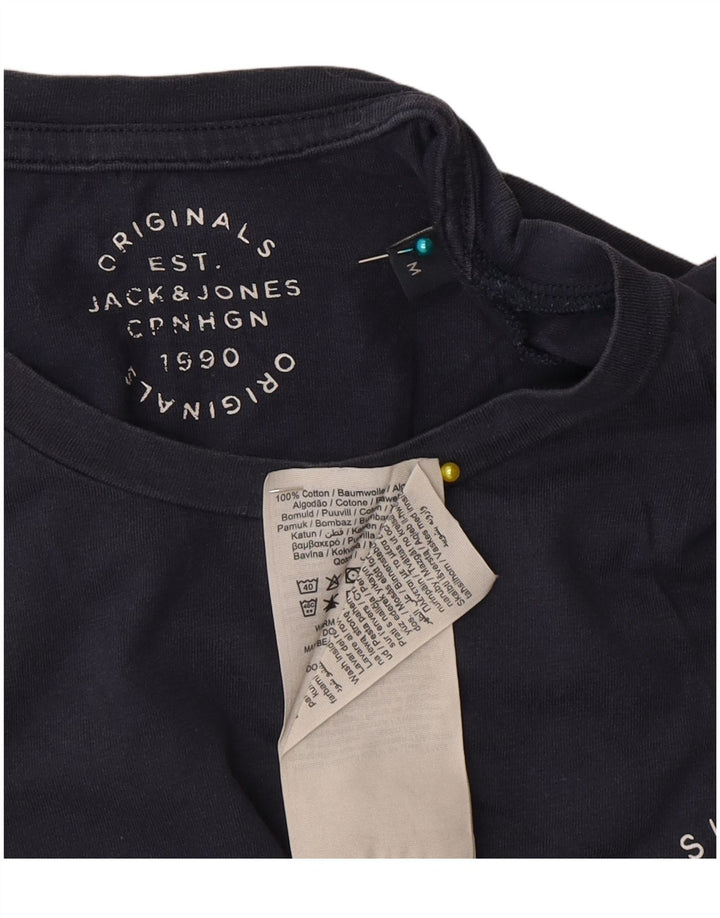 T-shirt da uomo Jack & Jones Top in cotone blu navy medio