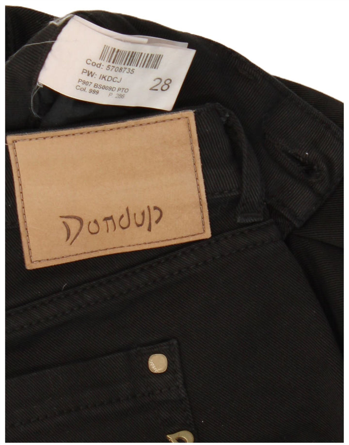 Jeans Slim Donna DONDUP W28 L30 Cotone Nero