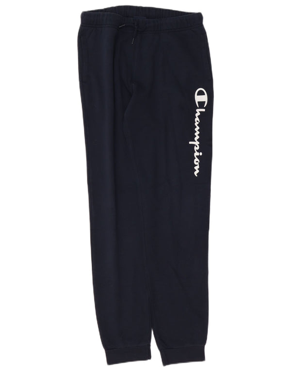 Pantaloni da tuta con grafica Champion da ragazzo, pantaloni da jogging, 15-16 anni, 2XL, blu navy
