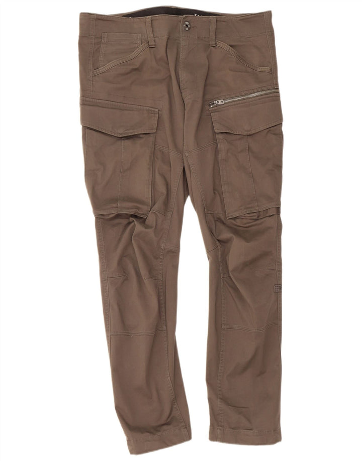 Pantaloni cargo dritti da uomo G-STAR W34 L32 cotone kaki