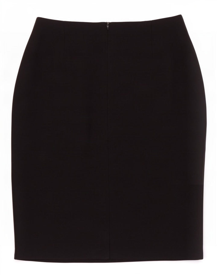 Gonna a tubino da donna Marks & Spencer UK 14 media W28 viscosa nera