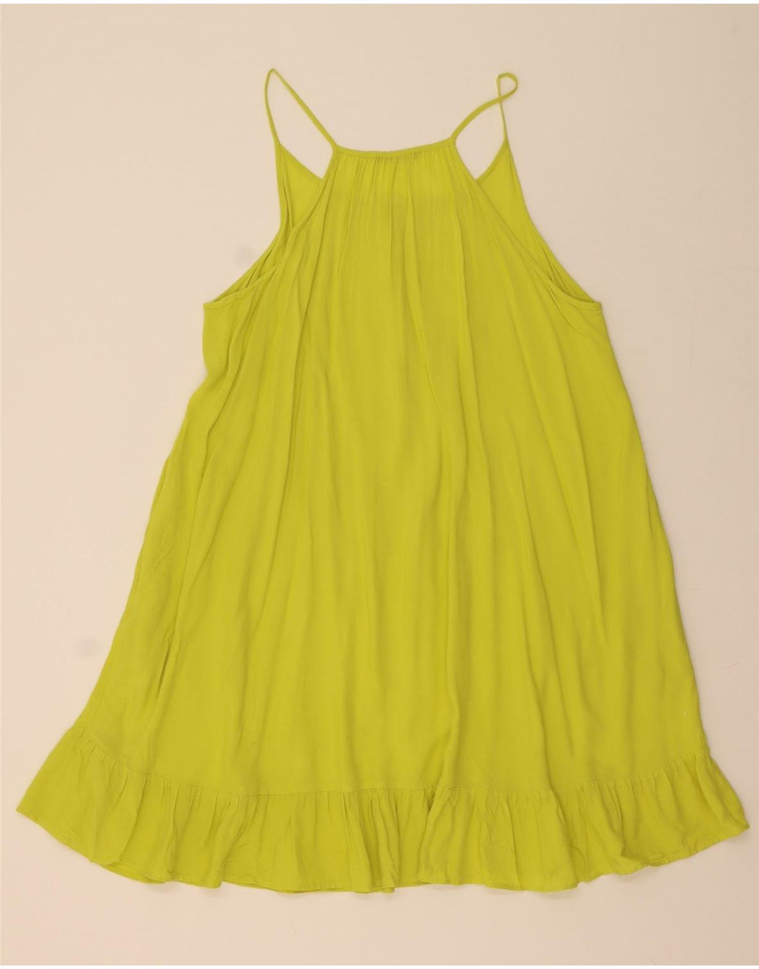 MARKS & SPENCER Abito da tenda oversize da donna UK 16 Large Giallo Viscosa