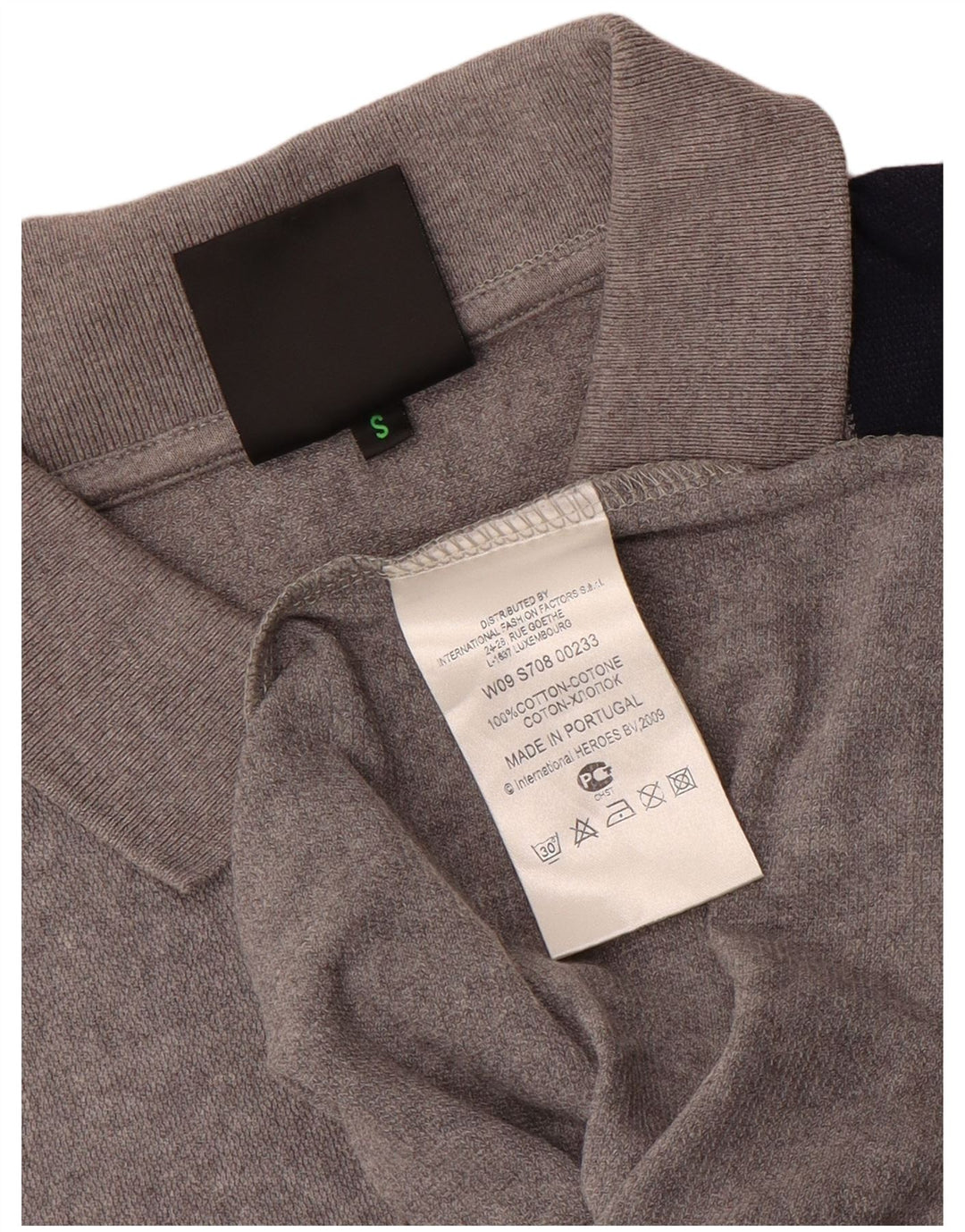 Polo da uomo Bikkembergs piccola in cotone color block grigio