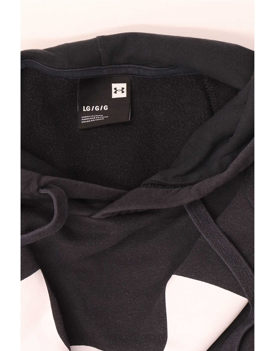 Felpa con cappuccio con vestibilità regolare grafica da uomo Under Armour Large nera