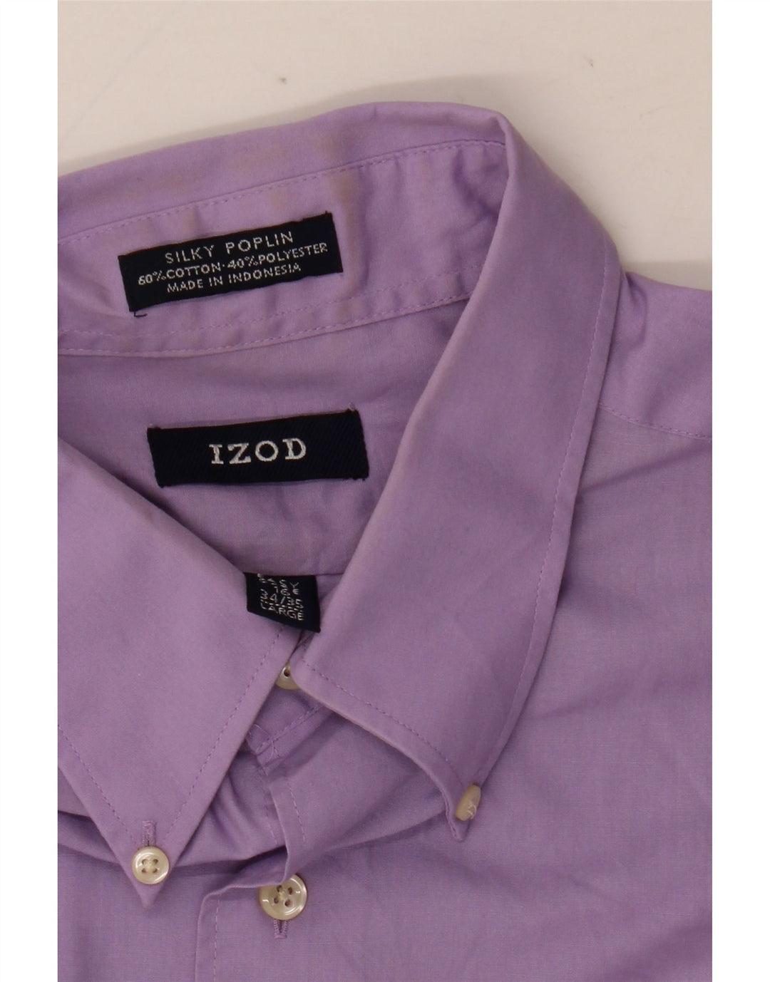Camicia da uomo IZOD taglia 16 grande cotone viola