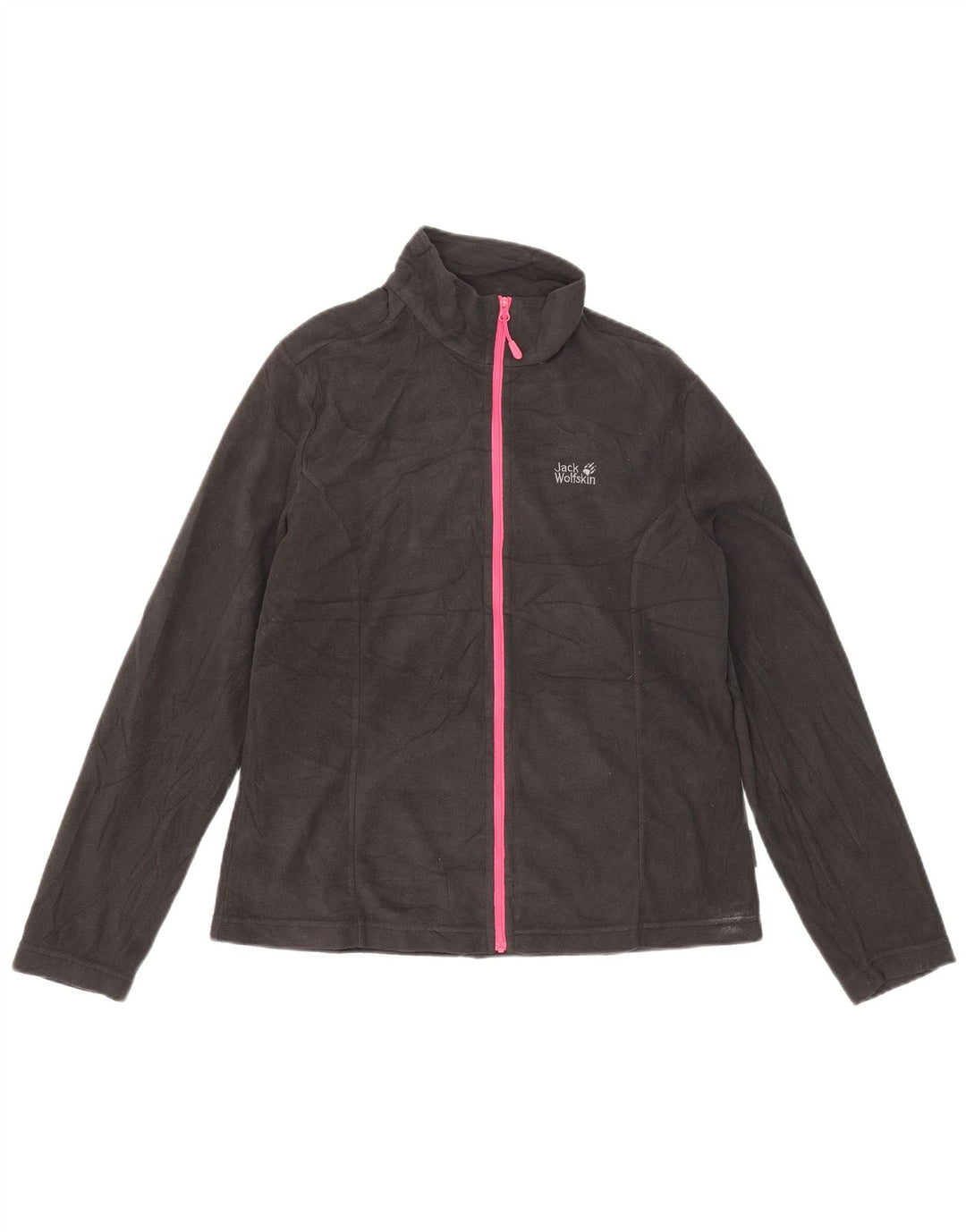 Giacca in pile da donna Jack Wolfskin UK 14/16 grande poliestere nero