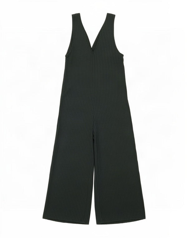 Tuta senza maniche Trafaluc da donna Zara UK 10 piccola verde a righe