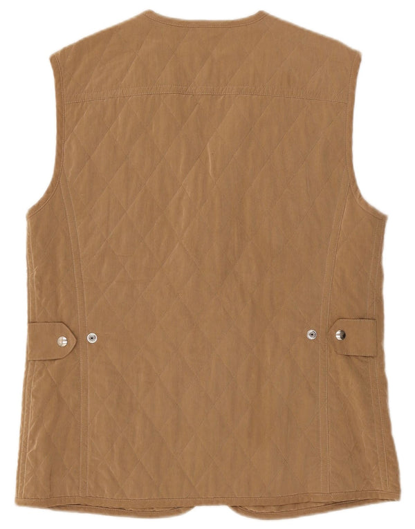 Gilet trapuntato da donna Allegri UK 14 beige medio