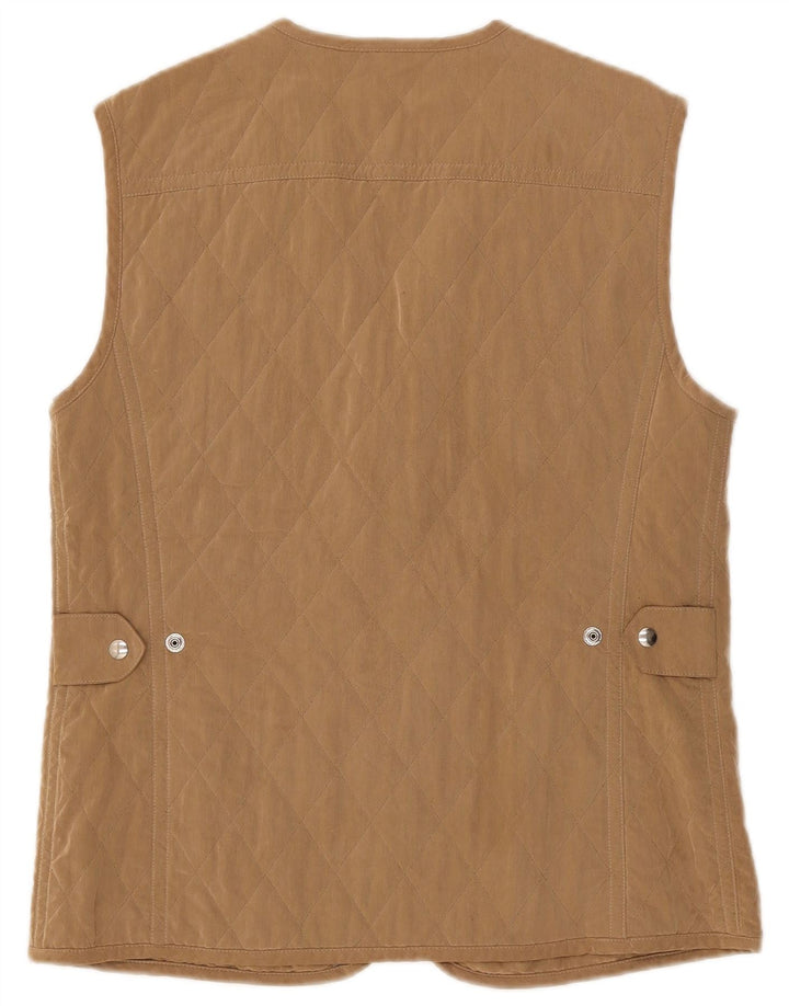 Gilet trapuntato da donna Allegri UK 14 beige medio