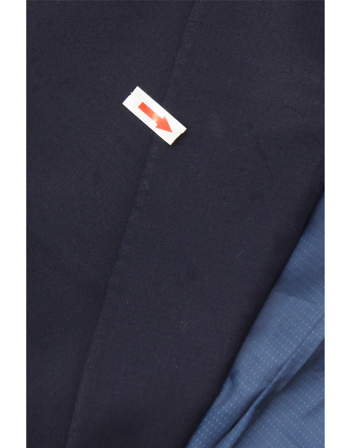 Giacca blazer da uomo Marks & Spencer vestibilità regolare a 2 bottoni UK 44 XL Blu navy
