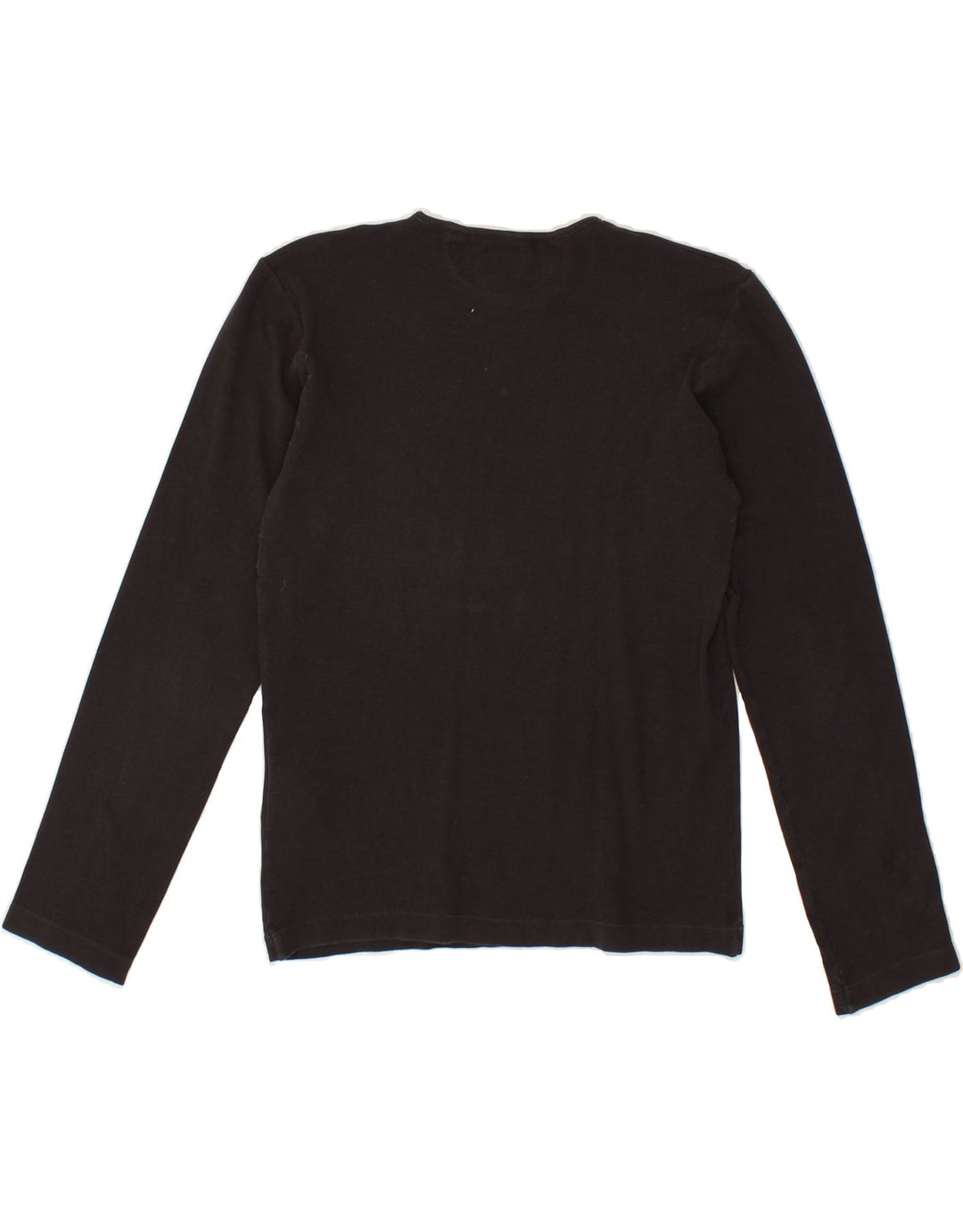 ARMANI JEANS Womens Top Long Sleeve UK 12 Medium Grey Cotton Vintage Armani Jeans and Second-Hand Armani Jeans from Messina Hembry 