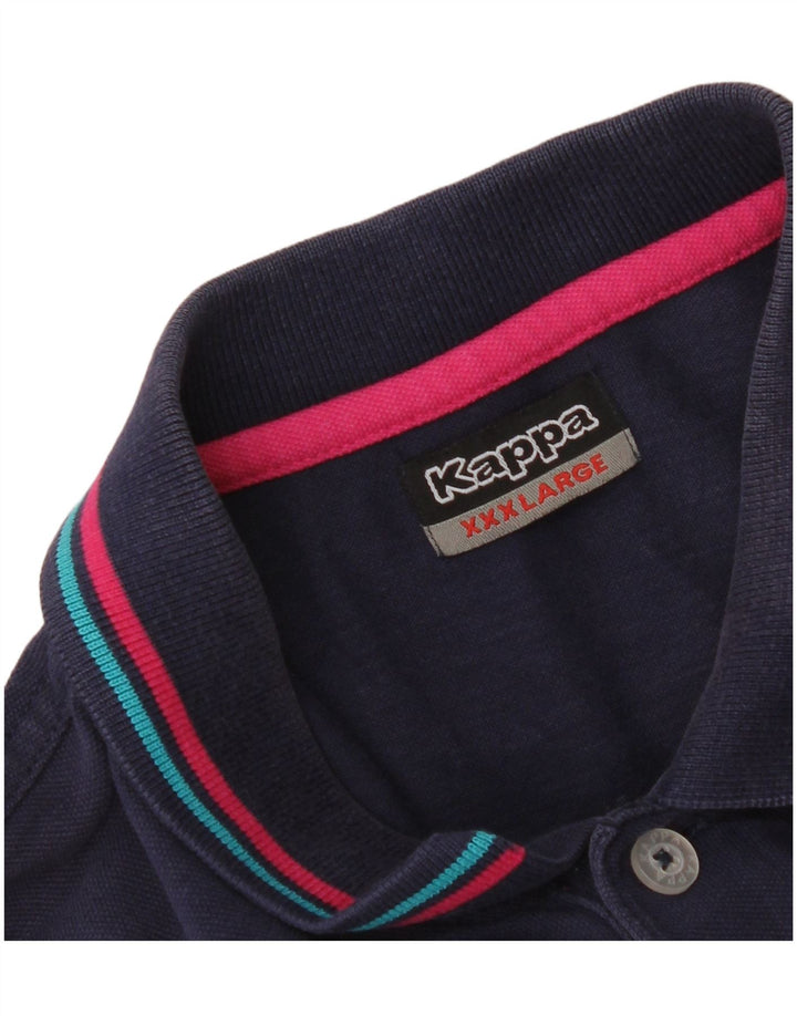Polo Kappa da uomo 3XL blu navy