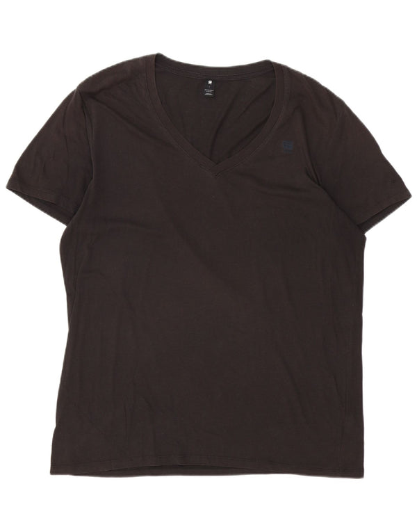 T-shirt da uomo G-STAR Top grande in cotone nero