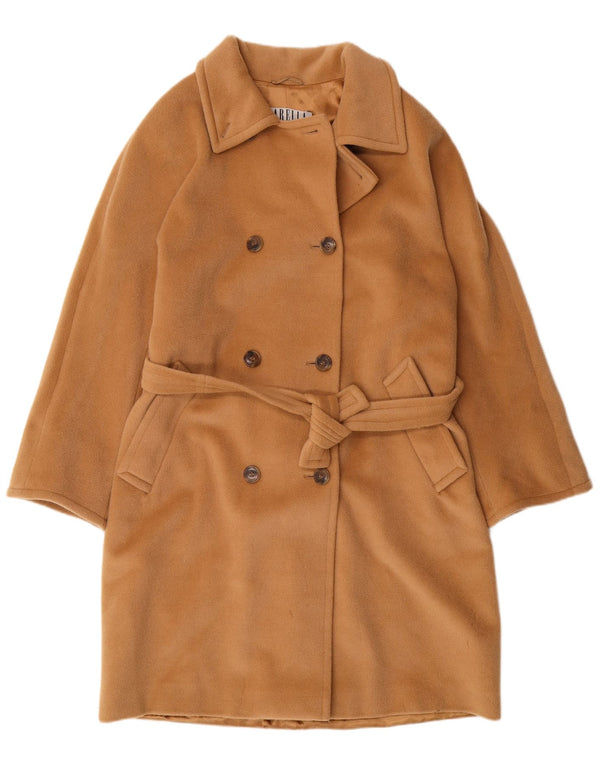 MARELLA Cappotto doppiopetto da donna UK 12 Classico in lana vergine beige medio