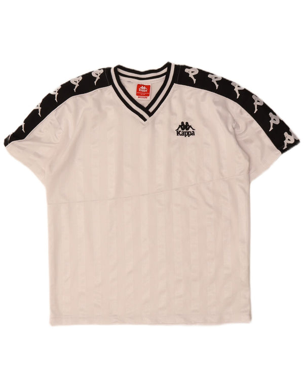 T-shirt grafica da uomo KAPPA Top in poliestere color block bianco medio