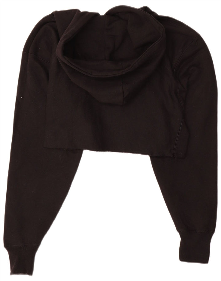 Maglione con cappuccio oversize con trama inversa da donna CHAMPION UK 10 piccolo nero