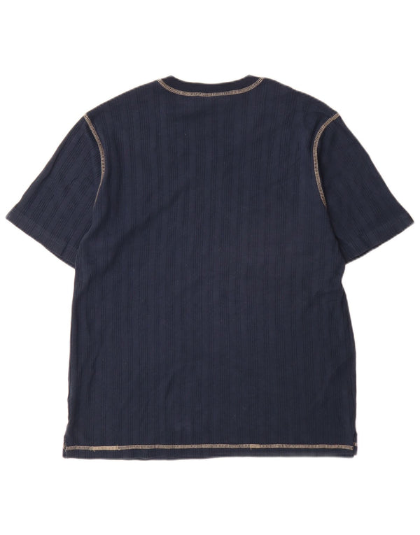 T-shirt da uomo Tommy Hilfiger Top in cotone blu navy medio