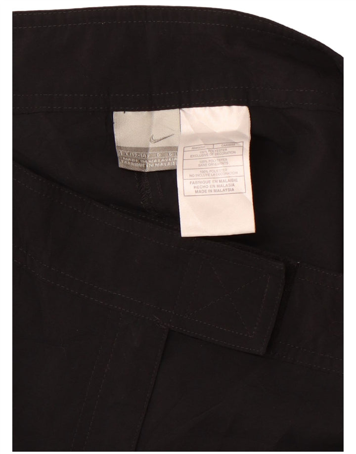 Pantaloncini casual da donna NIKE US 12/14 Large W34 Poliestere color block nero