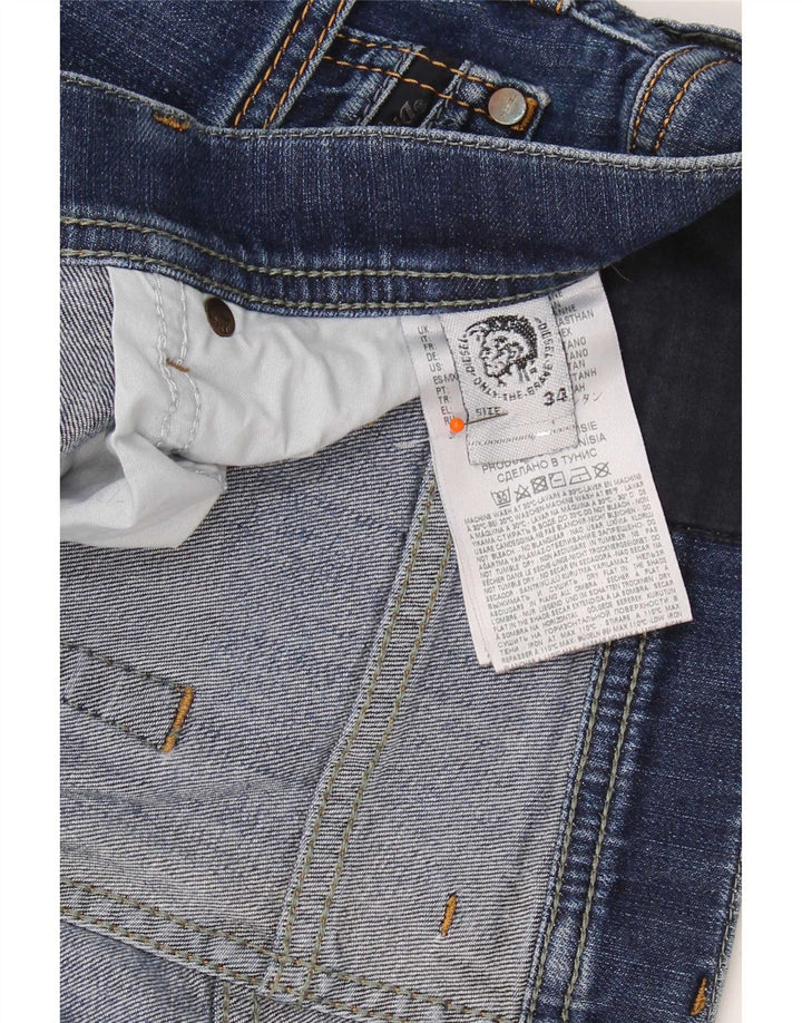 Jeans slim da uomo Diesel W34 L31 cotone blu navy