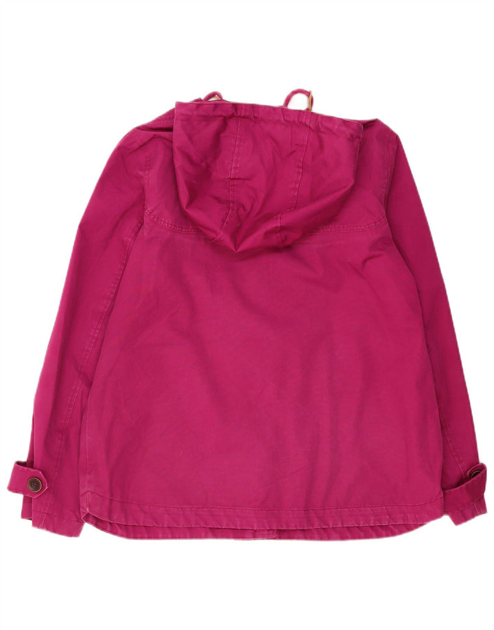 JOULES Bomber con cappuccio da donna UK 14 grande cotone rosa