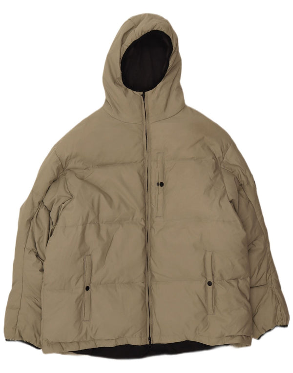 PEPE JEANS Giacca imbottita con cappuccio da uomo UK 40 Large Verde Poliestere