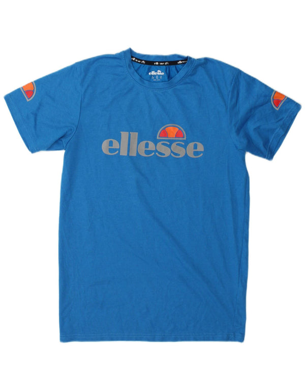 T-shirt grafica da uomo Ellesse Top XS blu poliestere