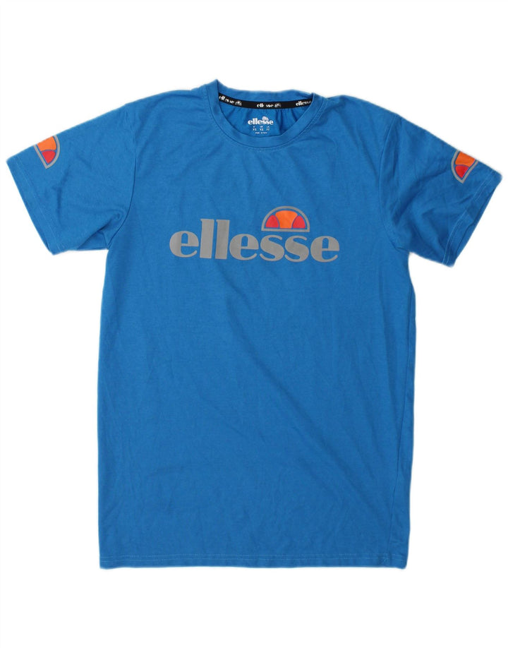 T-shirt grafica da uomo Ellesse Top XS blu poliestere