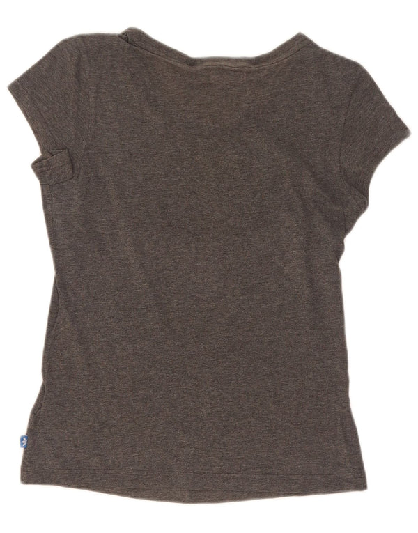 T-shirt grafica da donna Adidas Top EU 34 XS grigio cotone