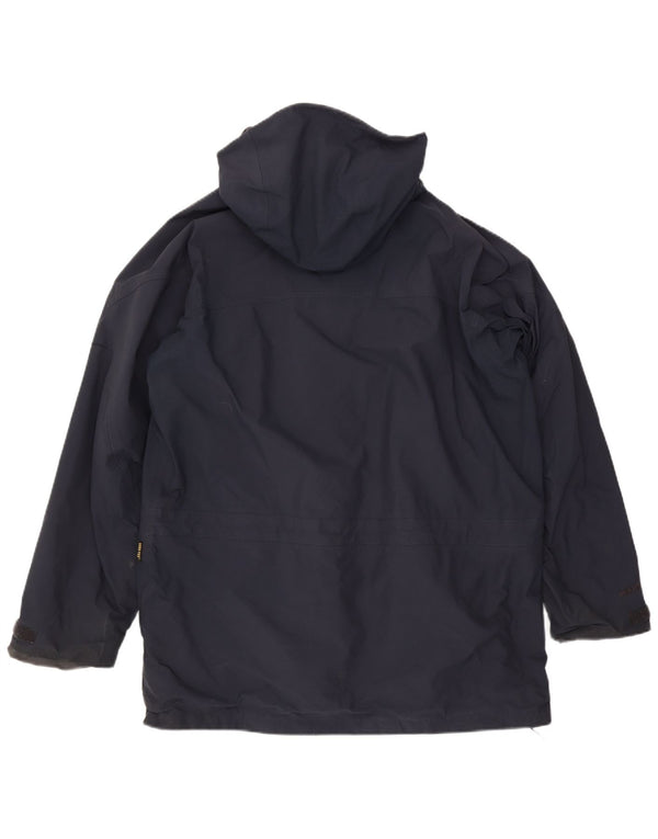 Giacca antipioggia da uomo con cappuccio Berghaus UK 42 XL nylon blu navy