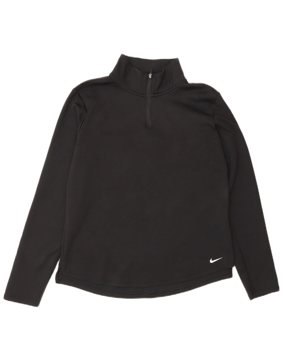 Top della tuta da ginnastica Nike Therma-Fit con collo e zip da donna, UK 14, medio, nero