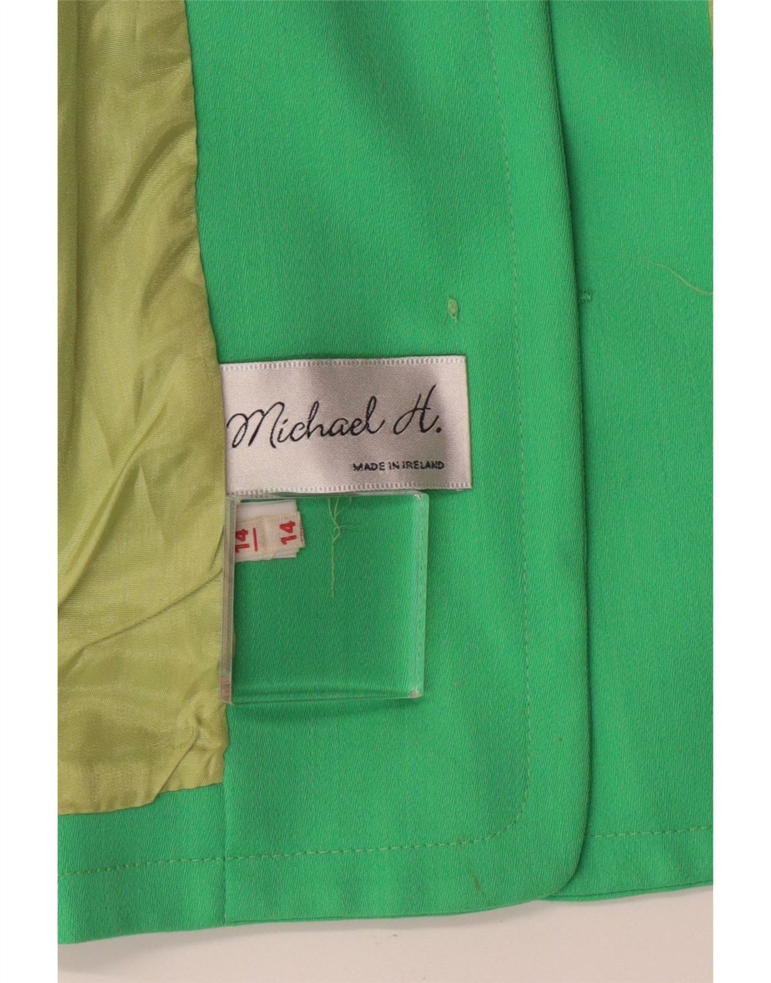 Giacca blazer da donna a 5 bottoni Michael H. UK 14 verde medio classico