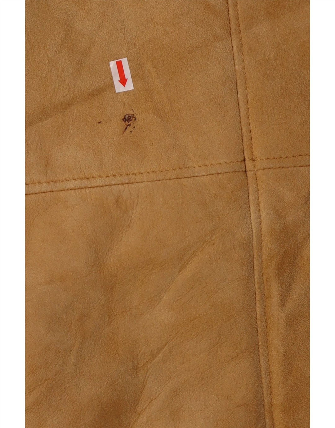 Cappotto vintage in sherpa shearling da donna UK 14 grande beige