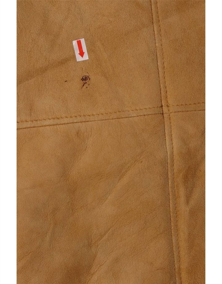 Cappotto vintage in sherpa shearling da donna UK 14 grande beige