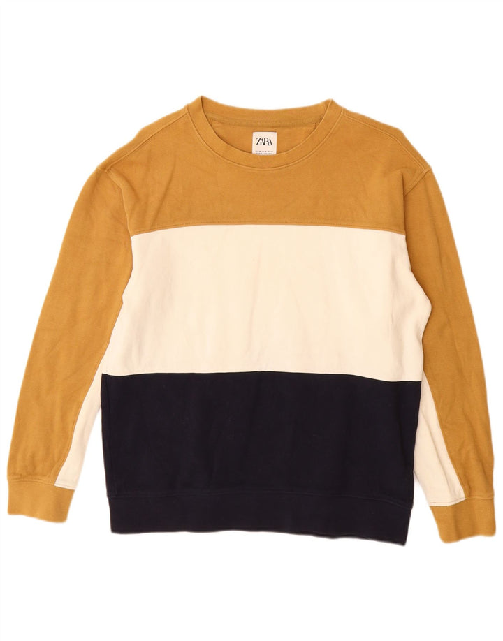 Felpa da donna Zara UK 14 Medium multicolore Colourblock