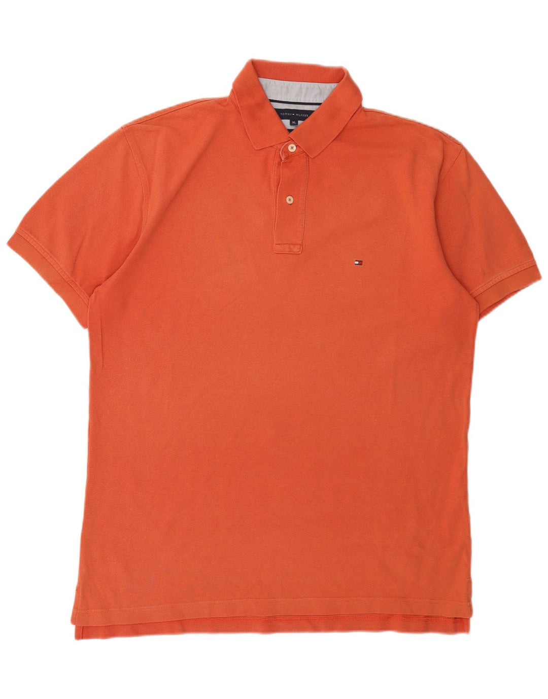 TOMMY HILFIGER Polo da uomo XL in cotone arancione