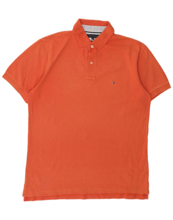 TOMMY HILFIGER Polo da uomo XL in cotone arancione