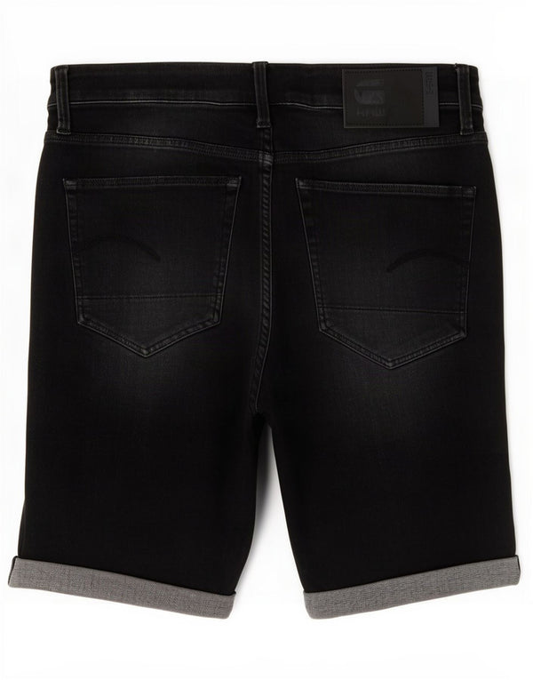 Pantaloncini di jeans slim da uomo G-Star 3301 W34 grande cotone grigio